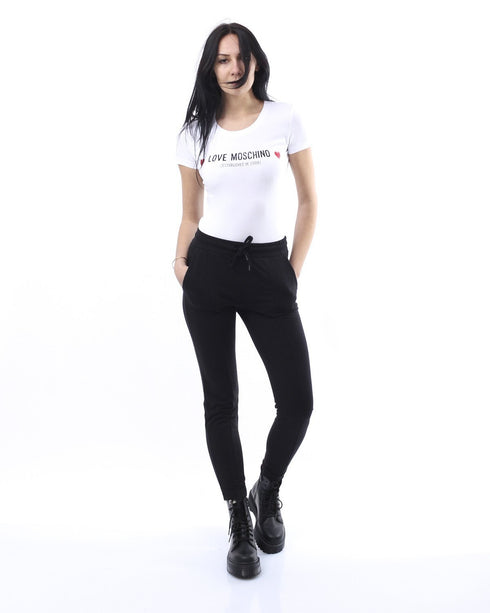 Pantalone Tuta Donna W151303E2180 con logo posteriore Nero LOVE MOSCHINO- Francavilla Moda